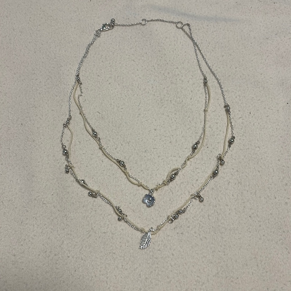 Silver necklace*